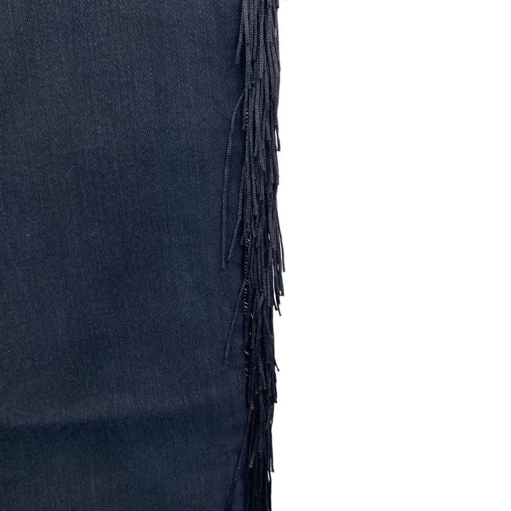 Chelsea & violet black Fringe Jeans Size 25